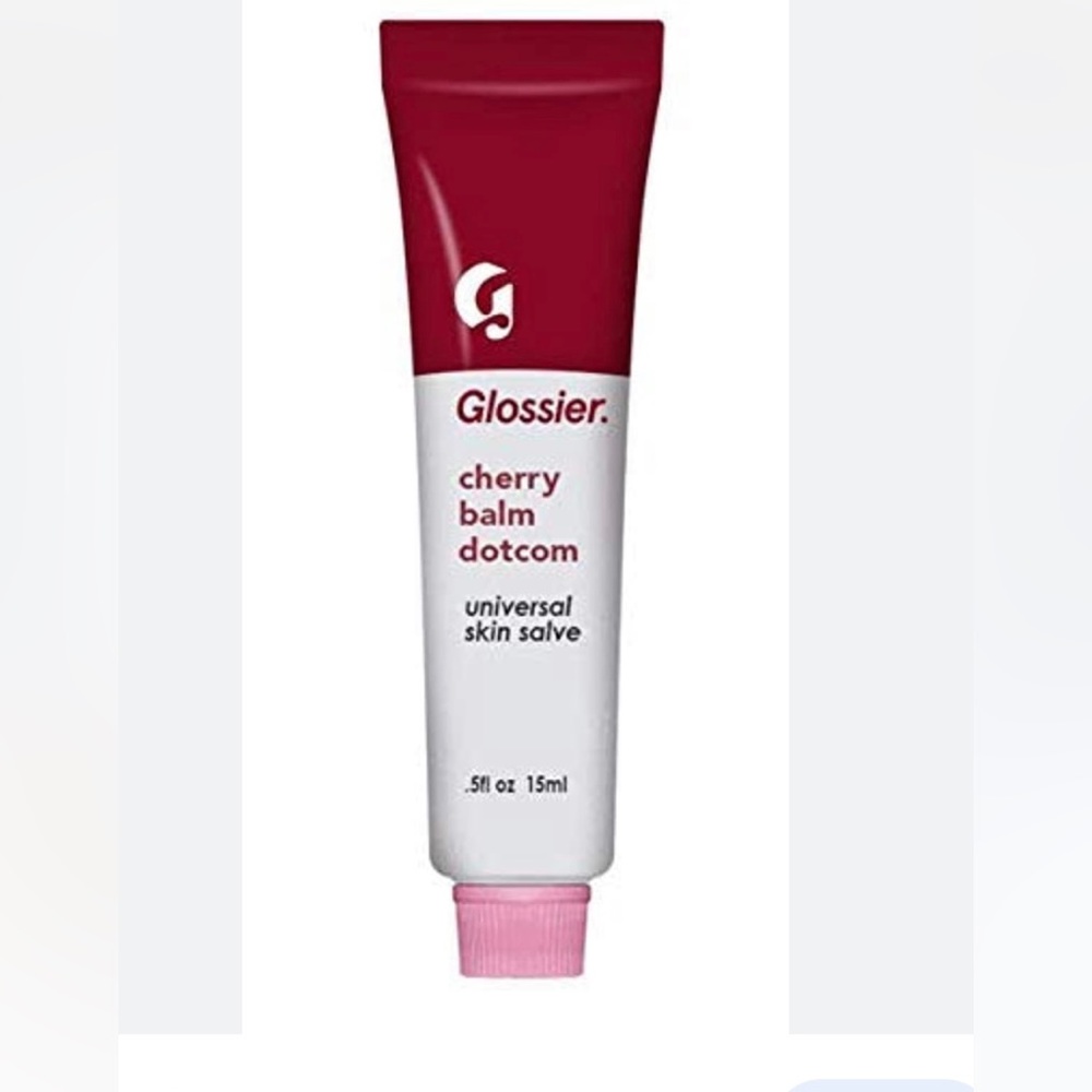 Glossier Cherry Balm Dotcom, original discontinued formula.